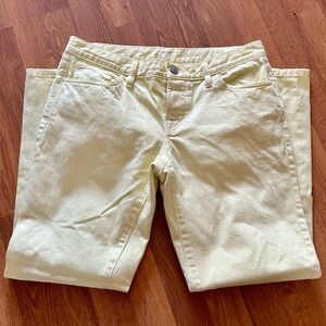 Yellow Loft Boyfriend Jeans Women's